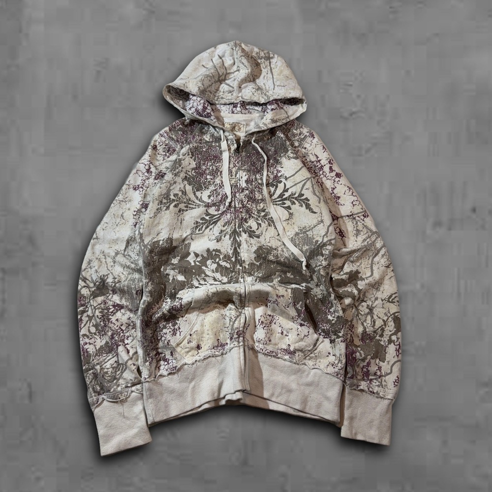 Y2K 2000s Oversized‎ Grey Maurices Grunge Hoodie